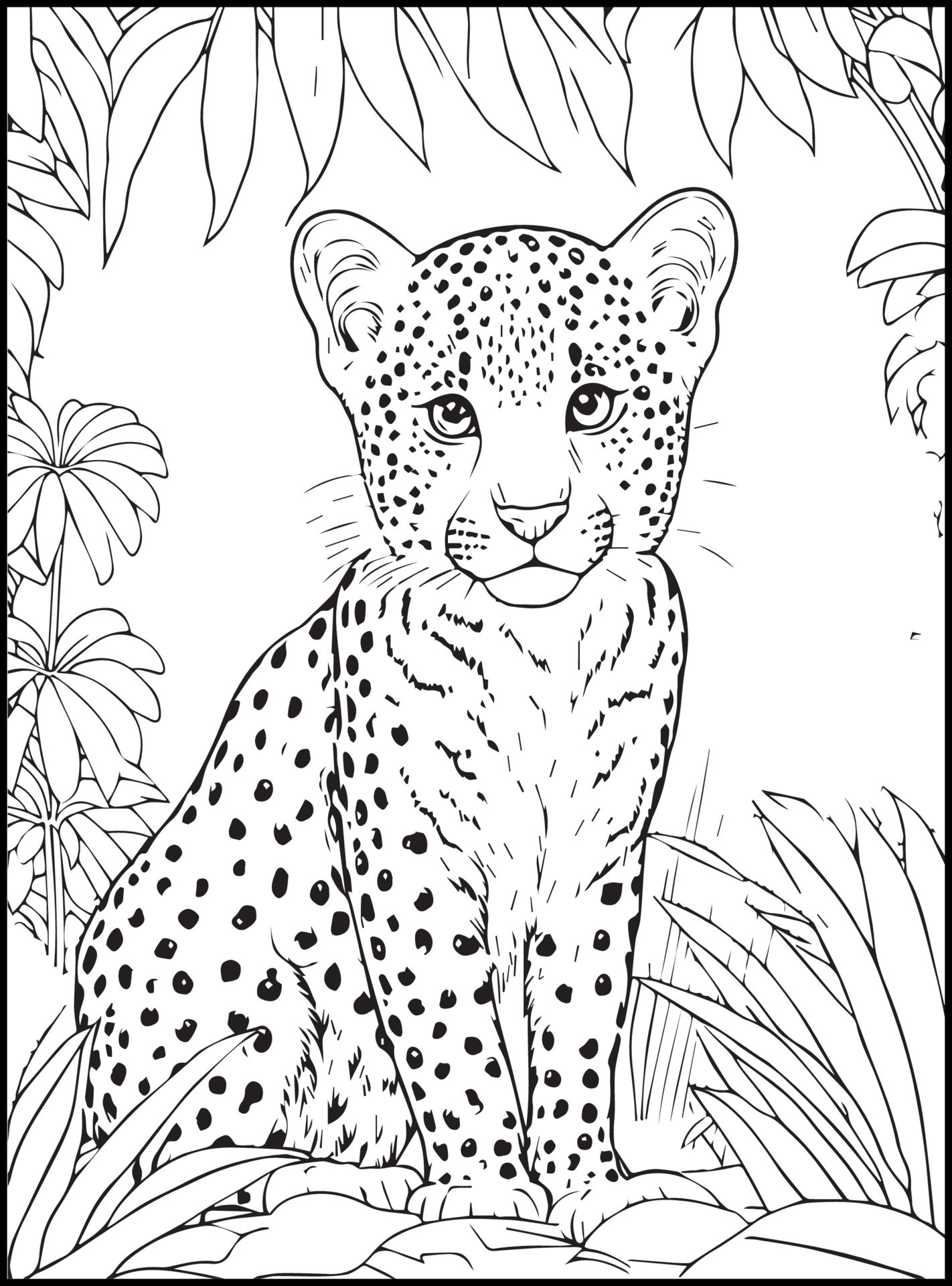 32 Cute Zoo Animal Coloring Pages Printable 29