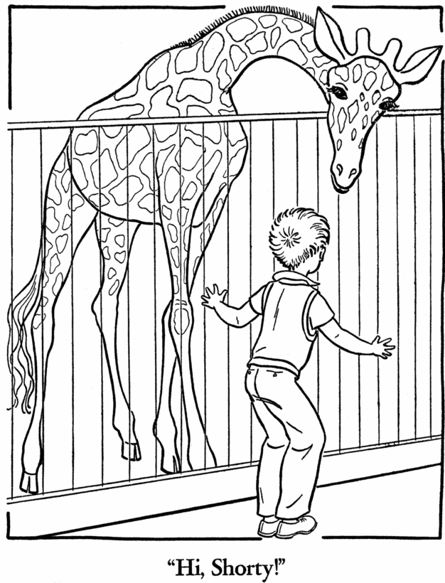 32 Cute Zoo Animal Coloring Pages Printable 6