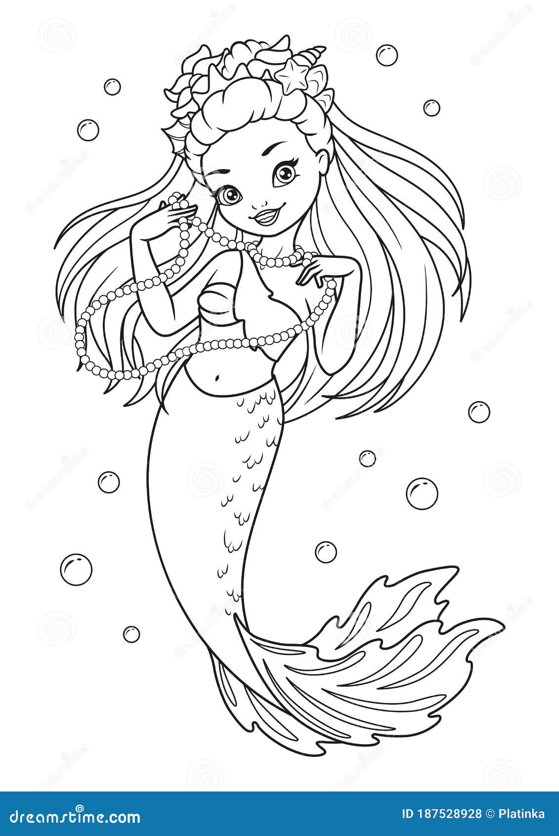 32 Elegant Mermaid Coloring Pages Adult Printable 21