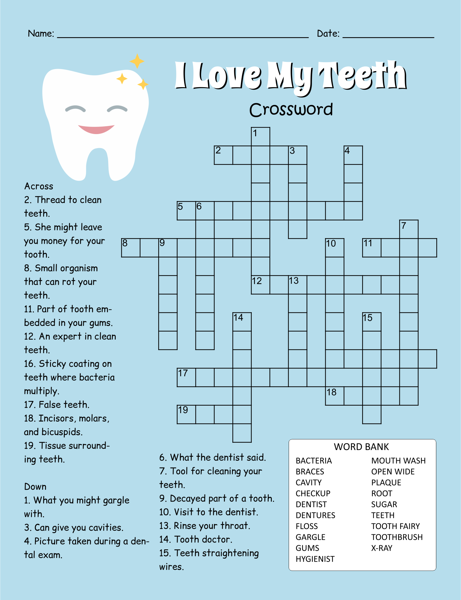 32 Joyful Crossword Puzzles Printable 13