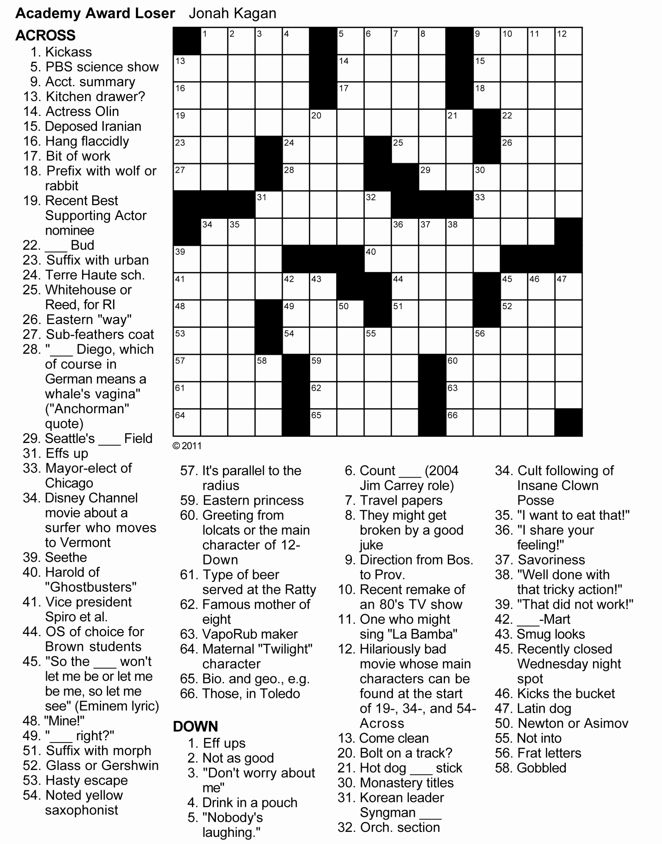 32 Joyful Crossword Puzzles Printable 19