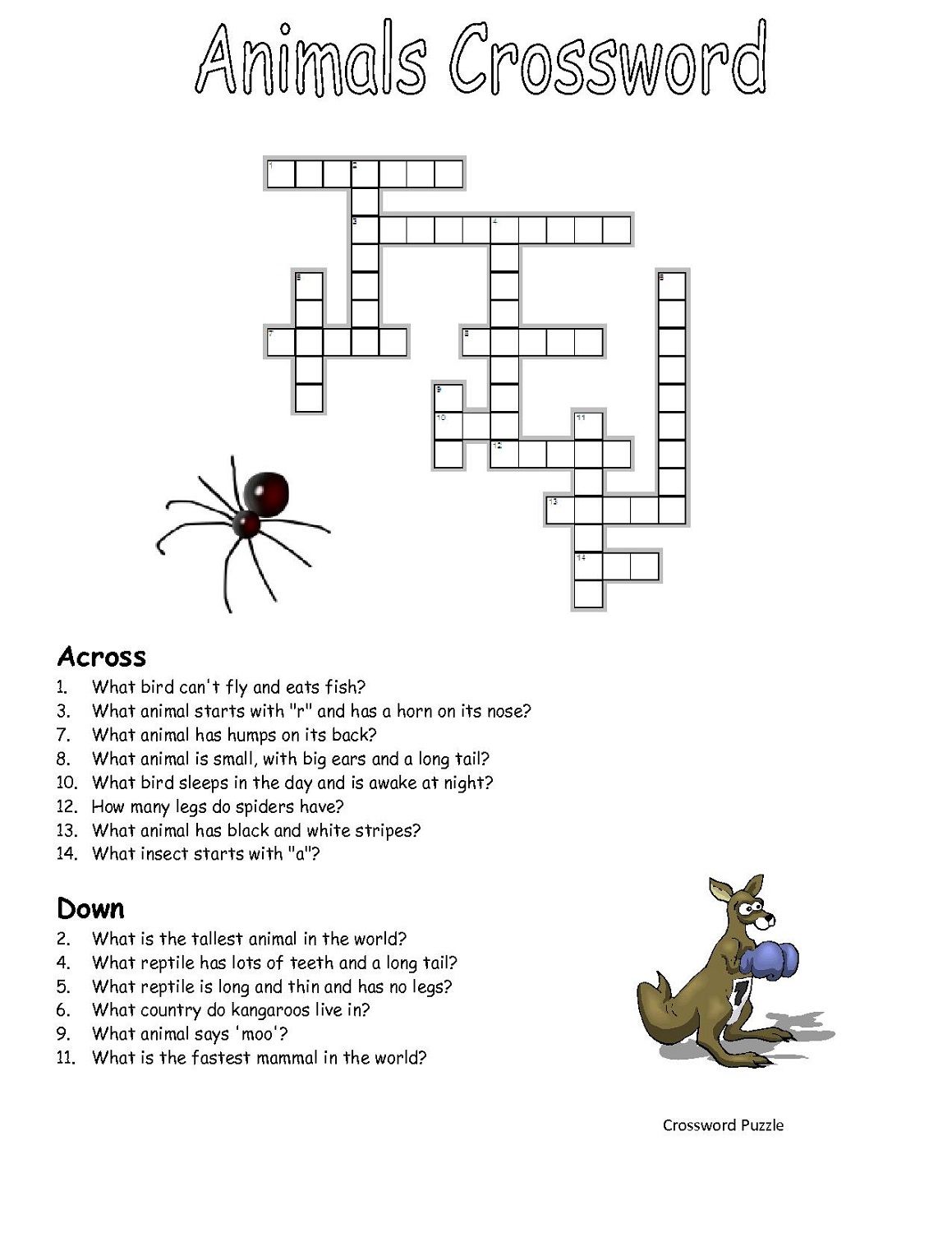 32 Joyful Crossword Puzzles Printable 2