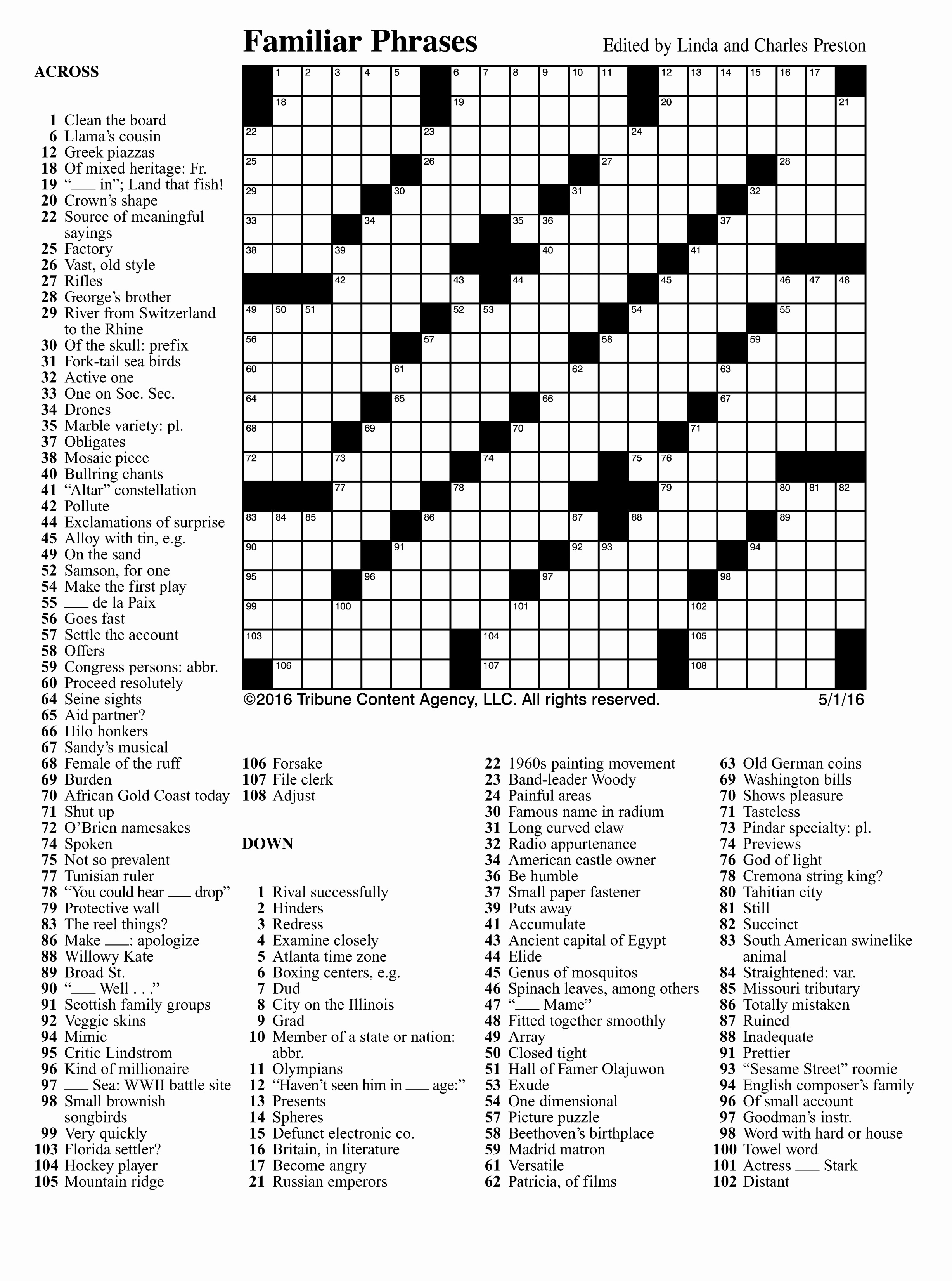 32 Joyful Crossword Puzzles Printable 20