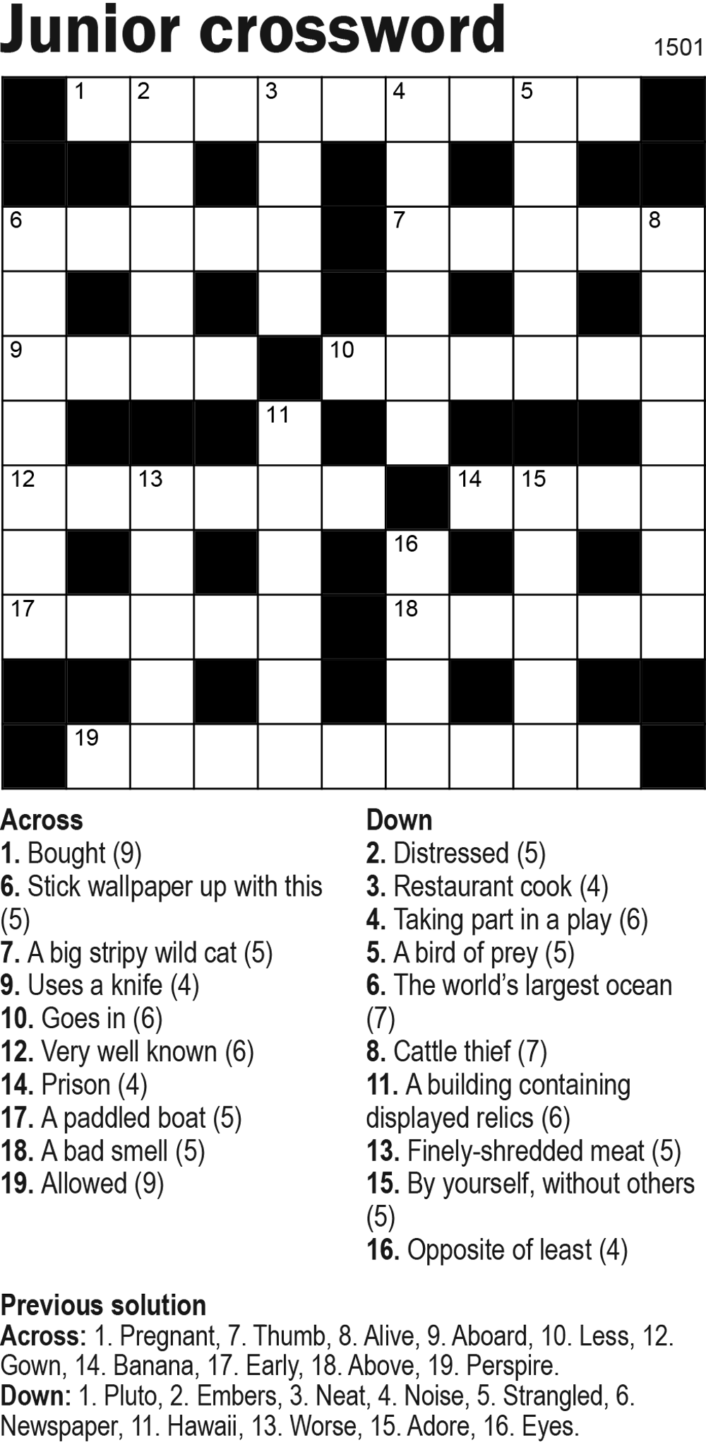 32 Joyful Crossword Puzzles Printable 24