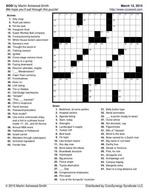 32 Joyful Crossword Puzzles Printable 3