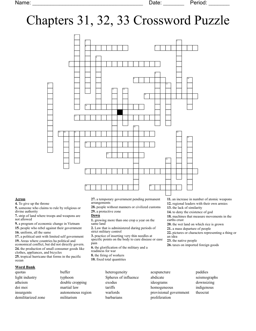 32 Joyful Crossword Puzzles Printable 30