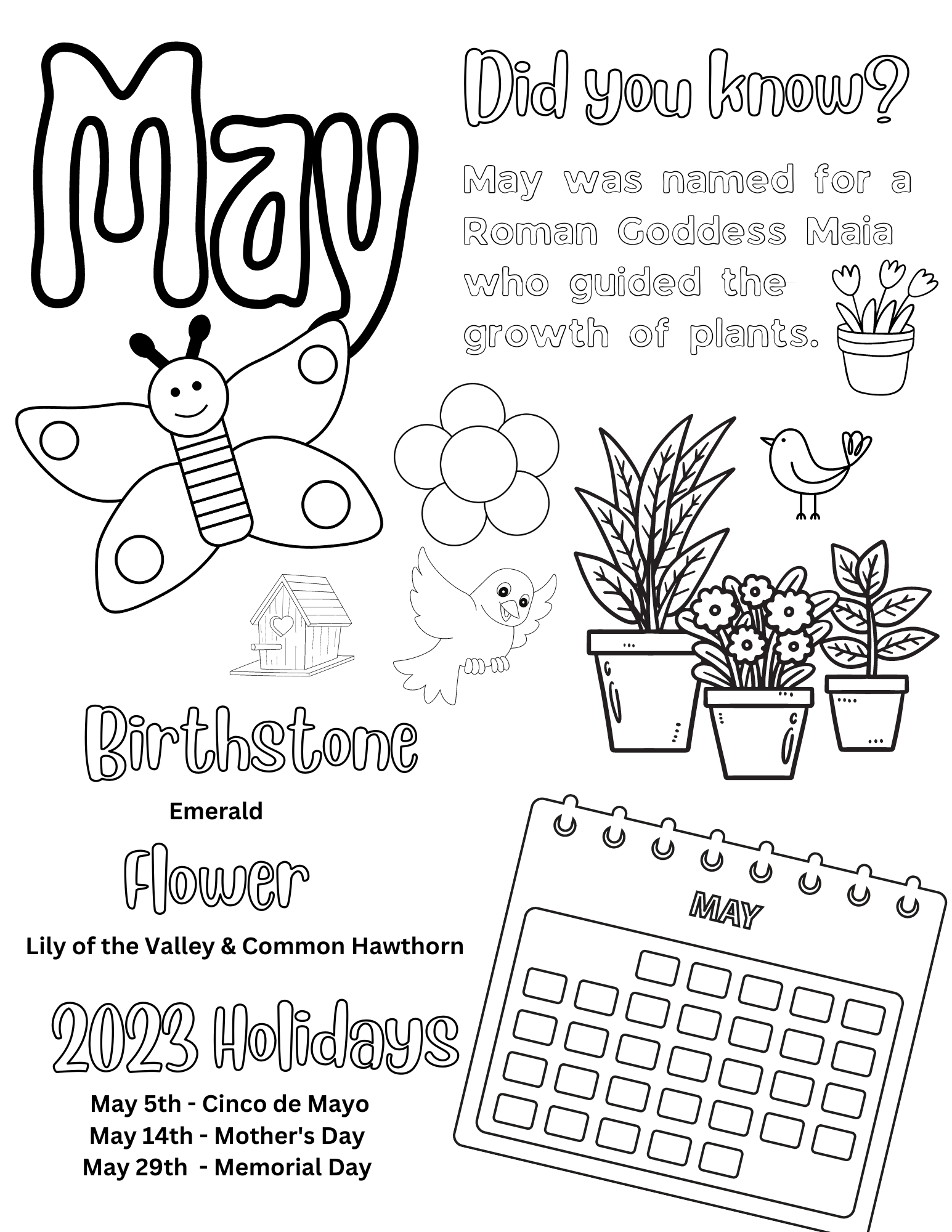 32 May Coloring Pages Printable 29