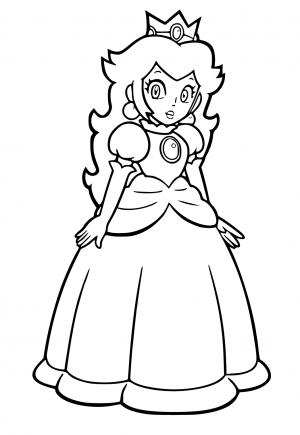 32 Princess Daisy Coloring Pages Printable 1