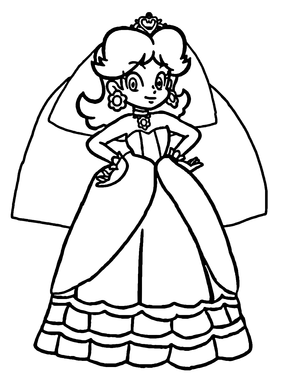 32 Princess Daisy Coloring Pages Printable 10