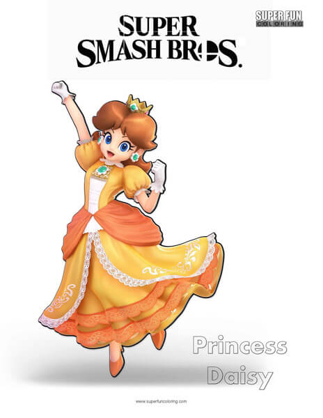 32 Princess Daisy Coloring Pages Printable 13