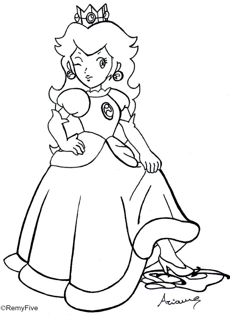 32 Princess Daisy Coloring Pages Printable 17