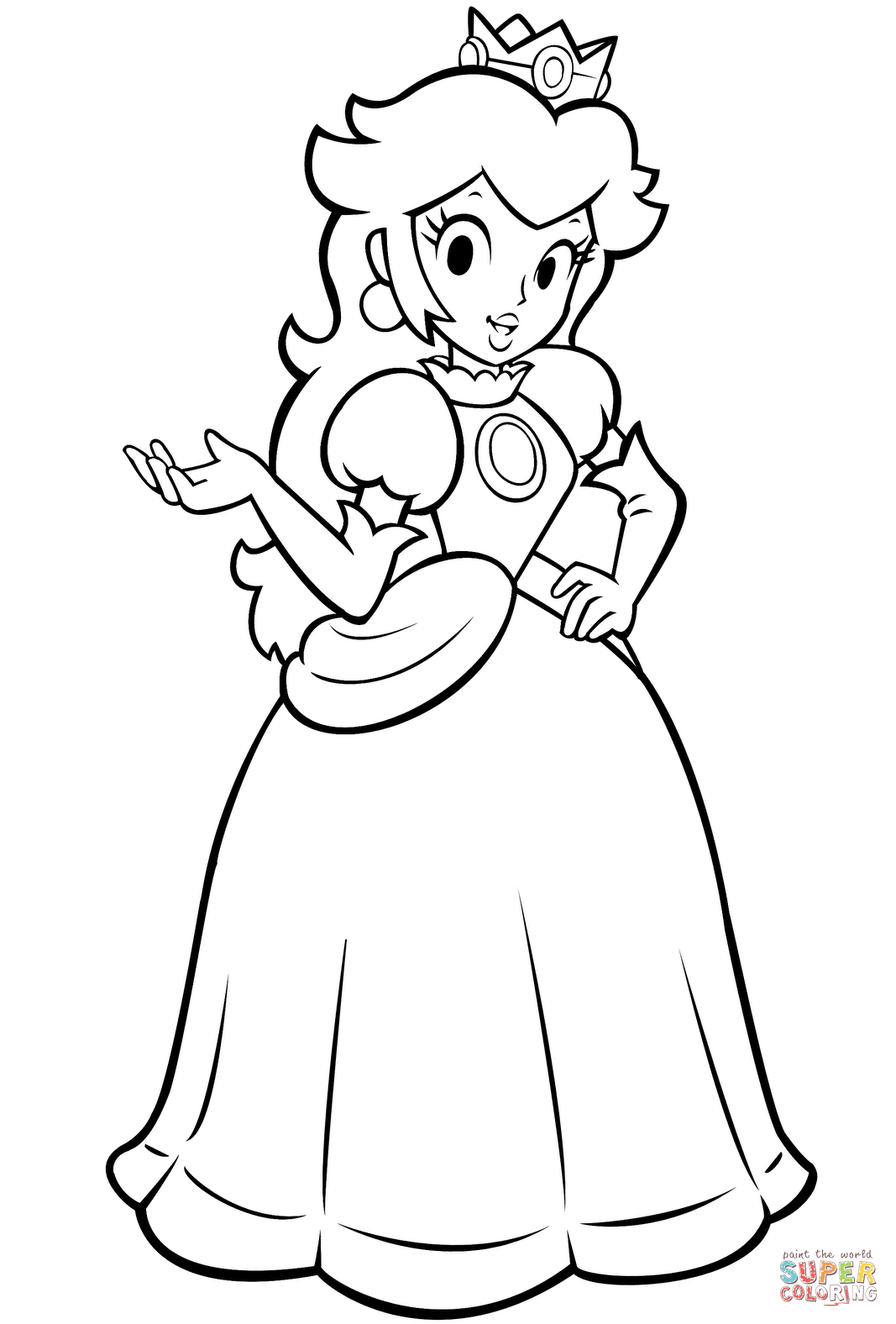 32 Princess Daisy Coloring Pages Printable 19