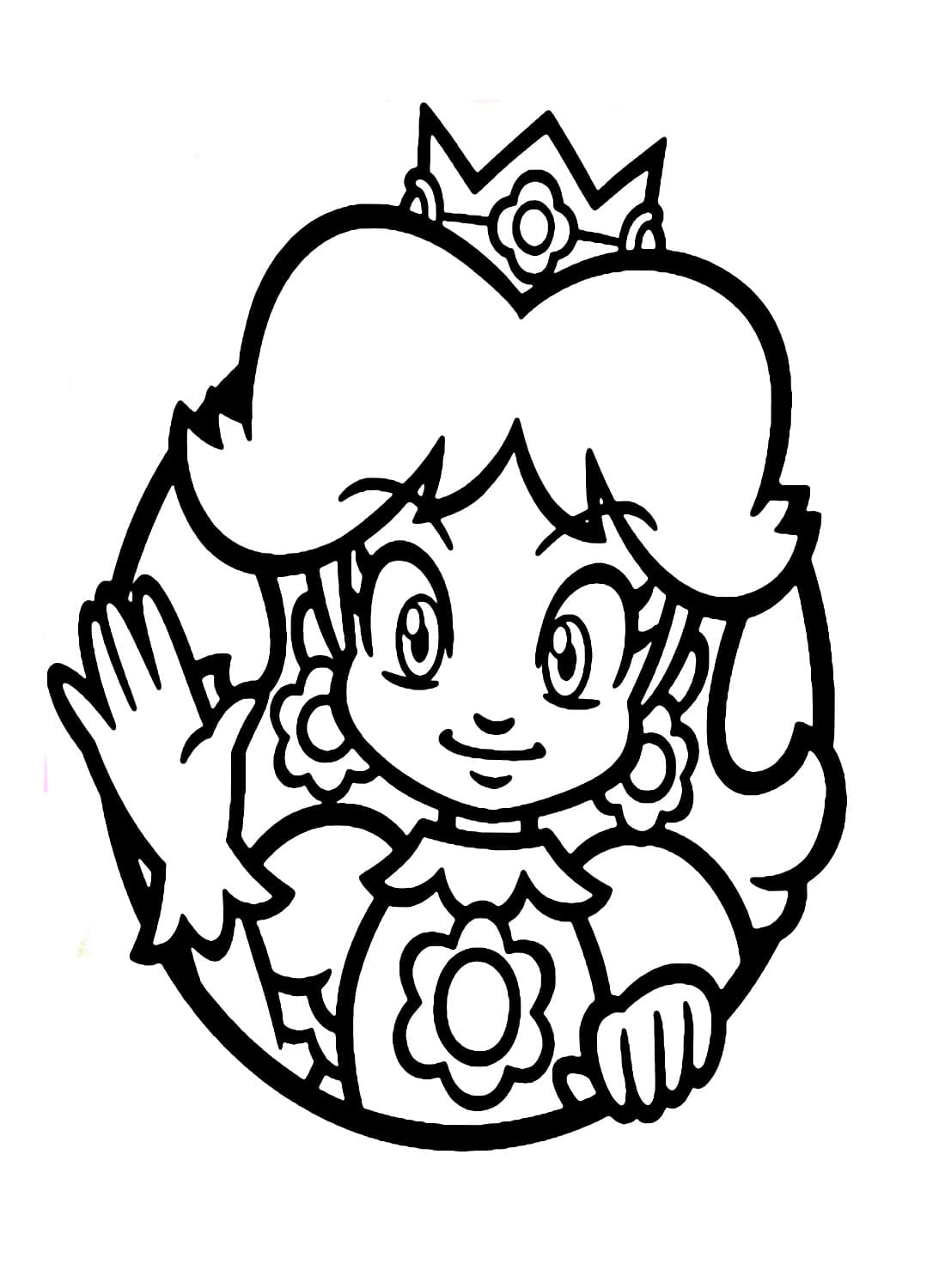 32 Princess Daisy Coloring Pages Printable 2