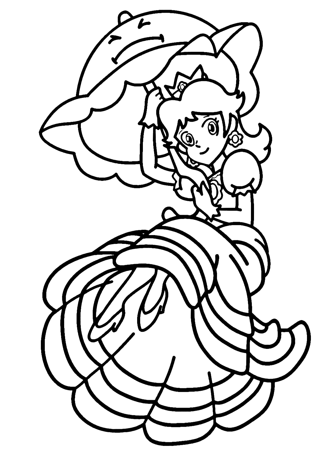 32 Princess Daisy Coloring Pages Printable 26