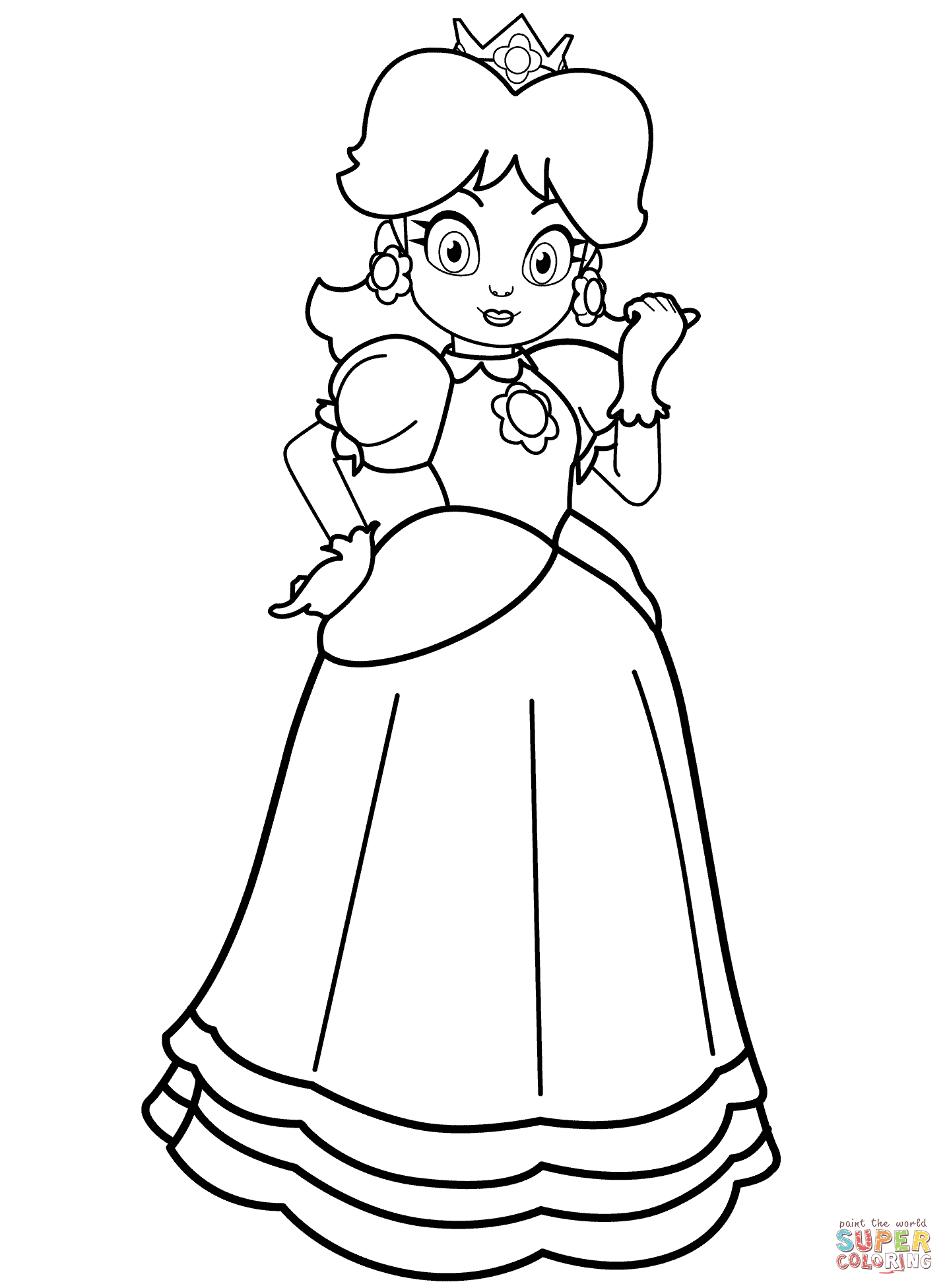 32 Princess Daisy Coloring Pages Printable 27