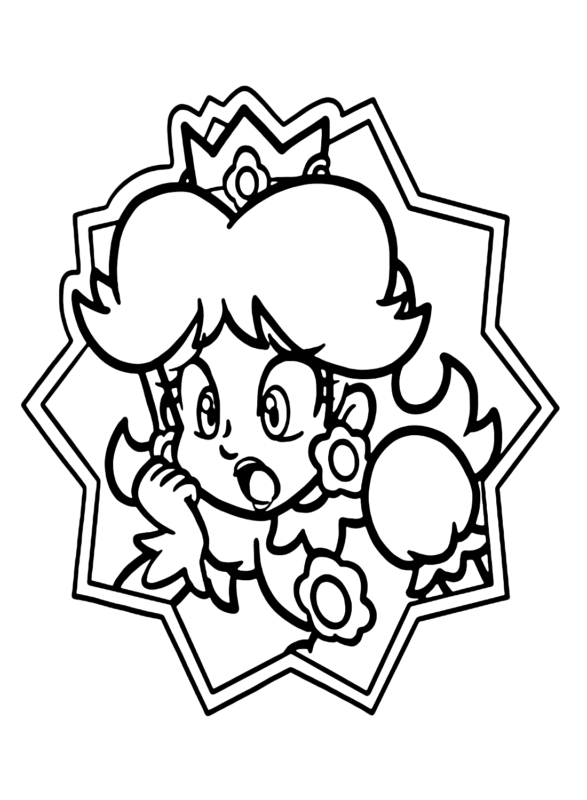 32 Princess Daisy Coloring Pages Printable 28