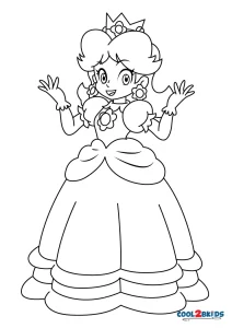 32 Princess Daisy Coloring Pages Printable 29