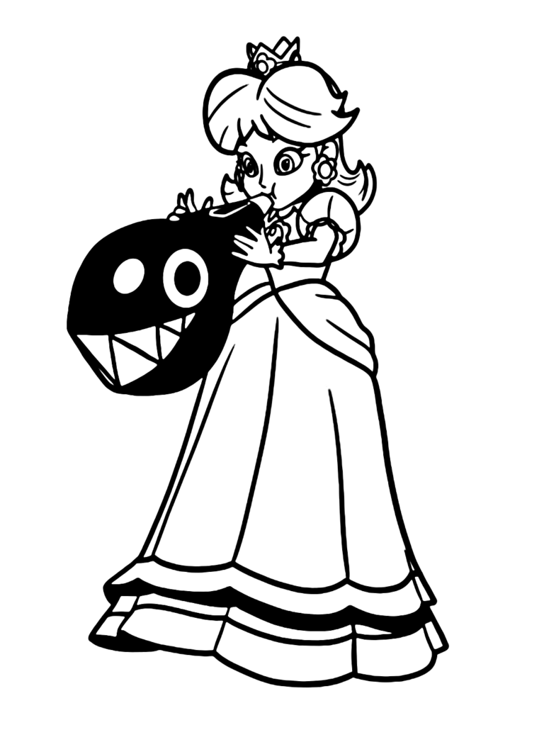 32 Princess Daisy Coloring Pages Printable 30