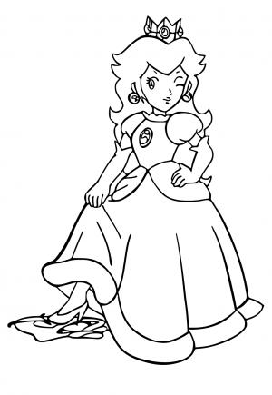 32 Princess Daisy Coloring Pages Printable 7