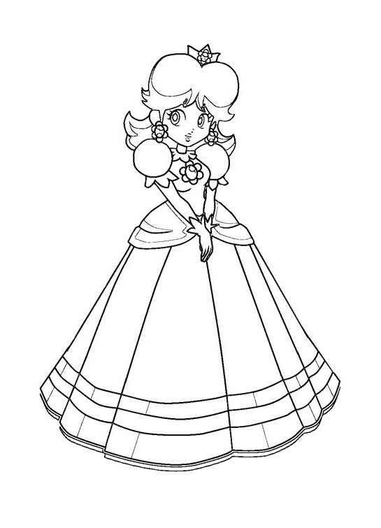 32 Princess Daisy Coloring Pages Printable 9