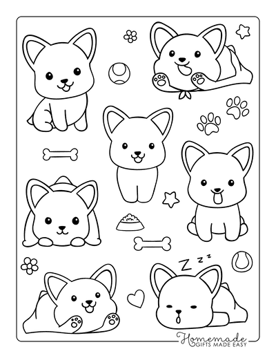 33 Adorable Dog Coloring Pages for Adults Printable 12