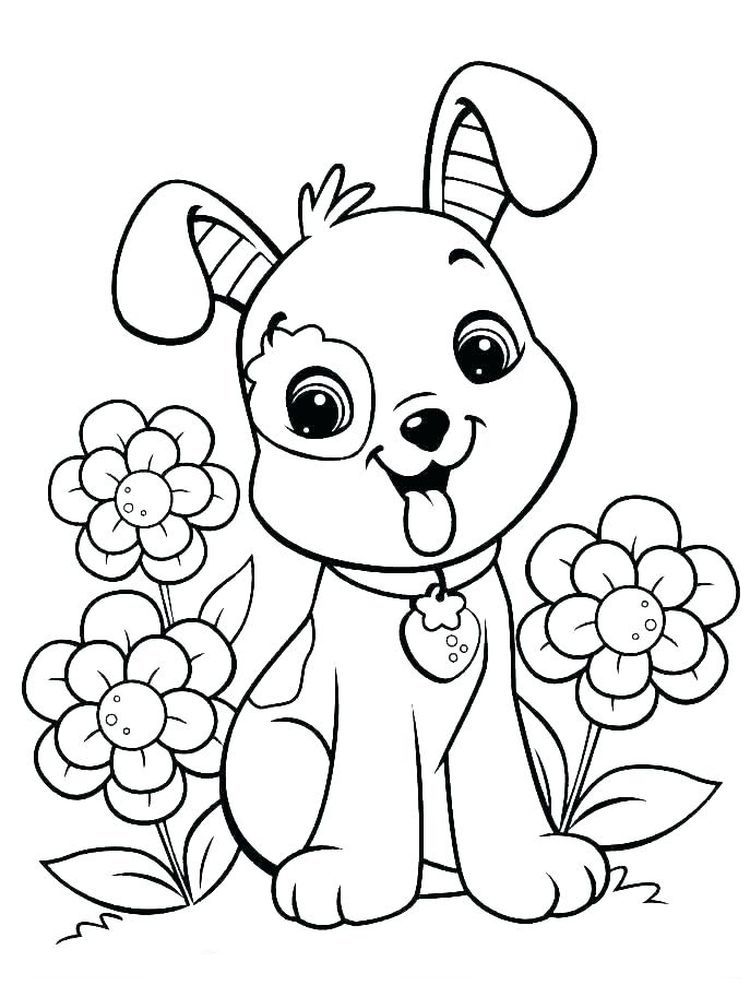 33 Adorable Dog Coloring Pages for Adults Printable 17