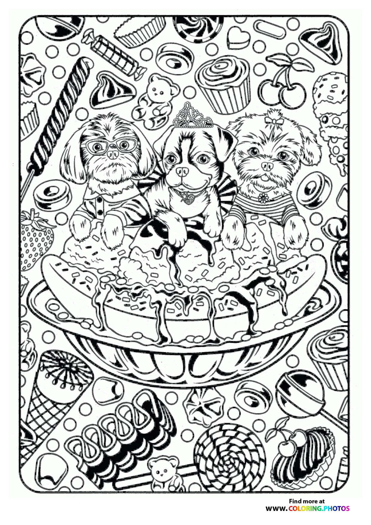 33 Adorable Dog Coloring Pages for Adults Printable 18