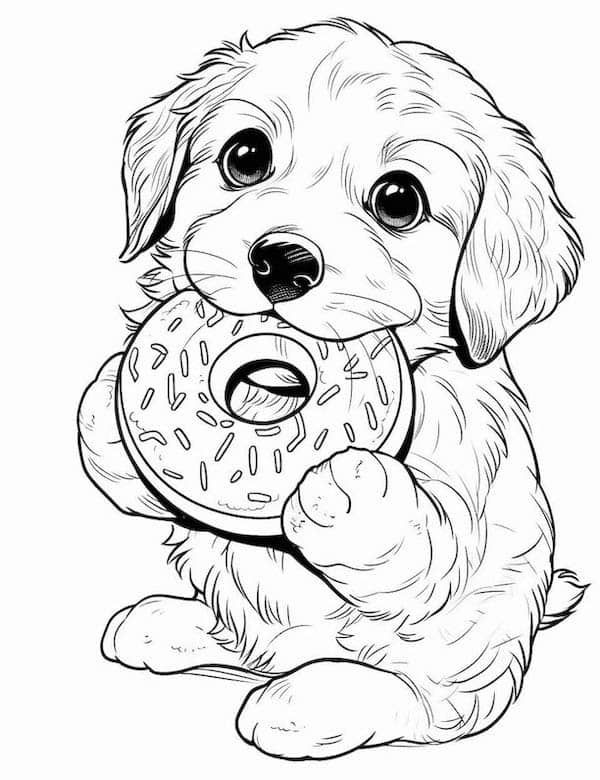 33 Adorable Dog Coloring Pages for Adults Printable 28