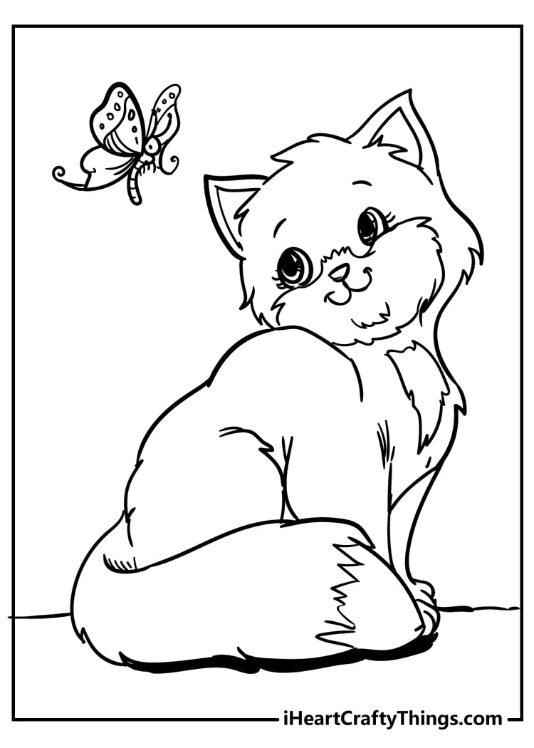 33 Adorable Little Kittens Coloring Pages Printable 10