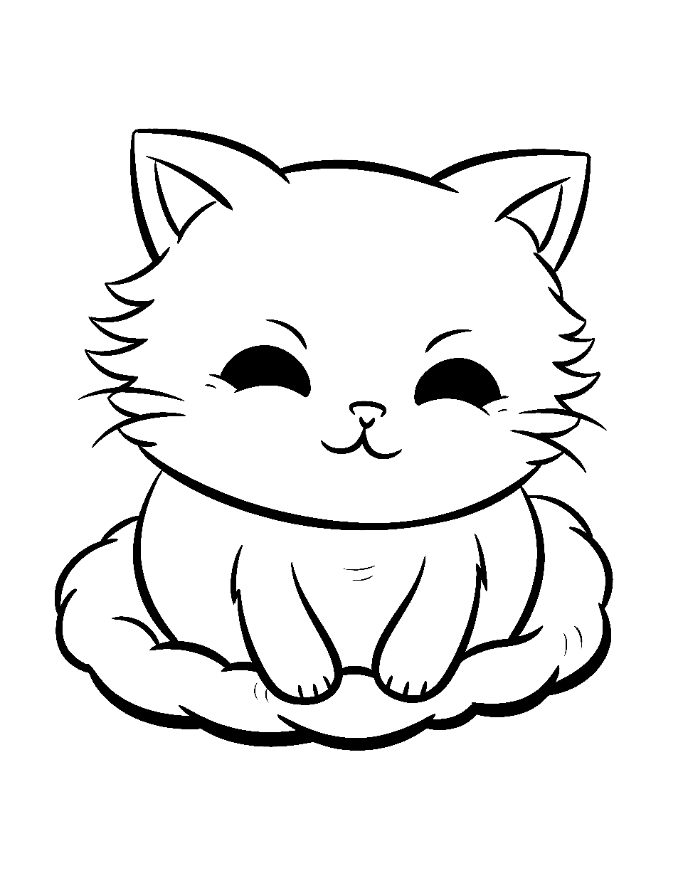 33 Adorable Little Kittens Coloring Pages Printable 11