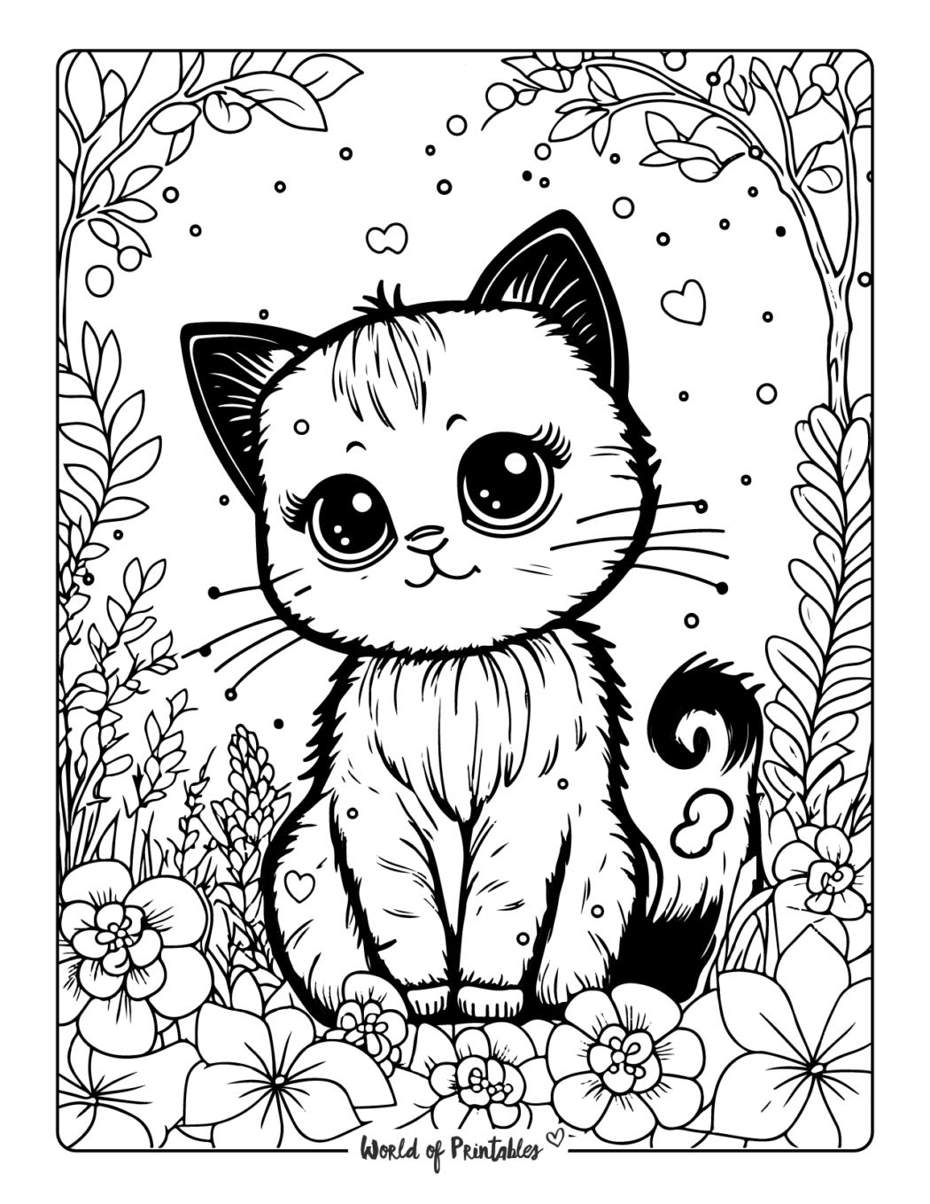 33 Adorable Little Kittens Coloring Pages Printable 17