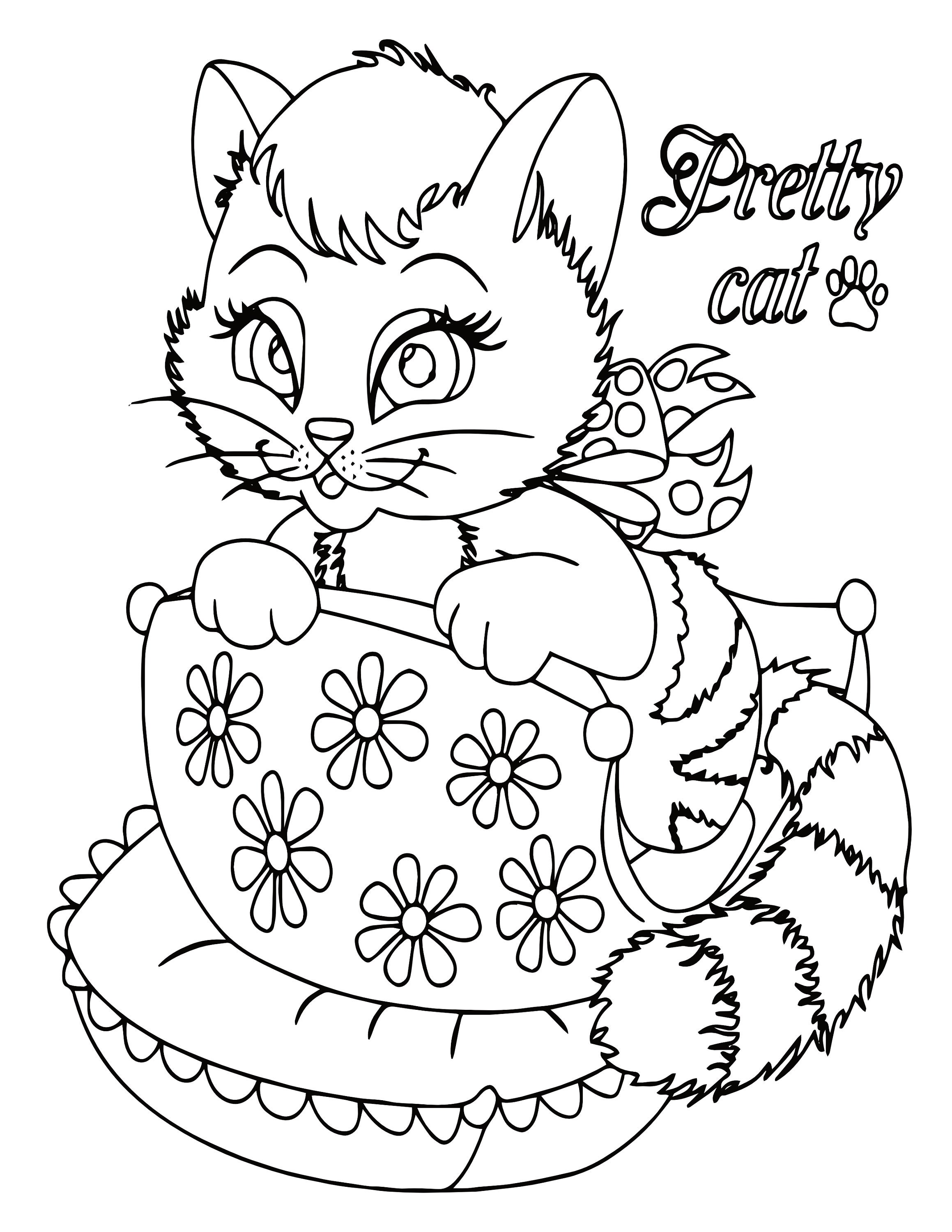 33 Adorable Little Kittens Coloring Pages Printable 19