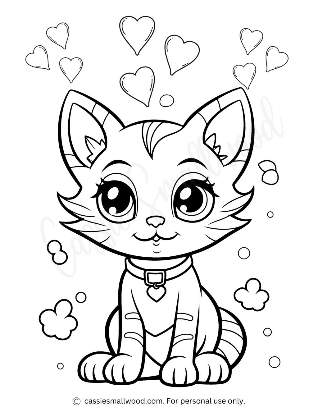 33 Adorable Little Kittens Coloring Pages Printable 2