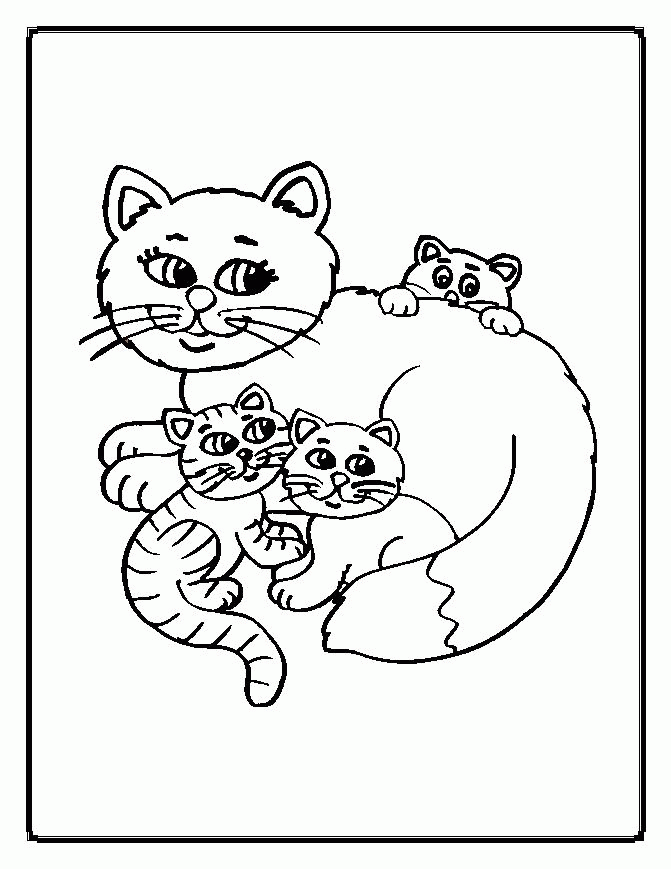 33 Adorable Little Kittens Coloring Pages Printable 23