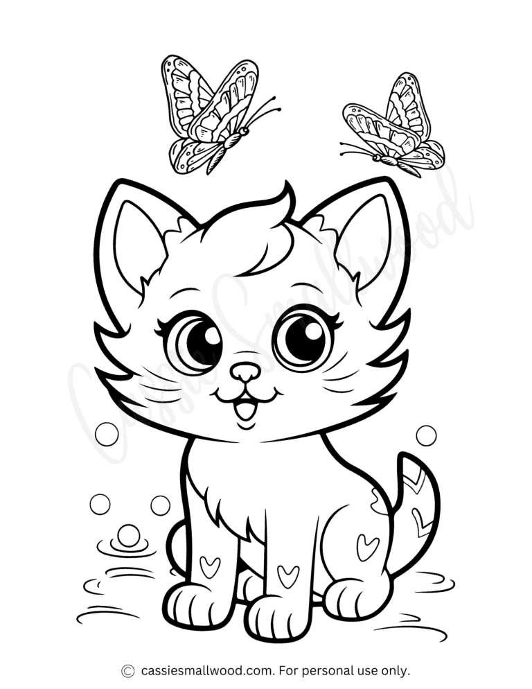 33 Adorable Little Kittens Coloring Pages Printable 26