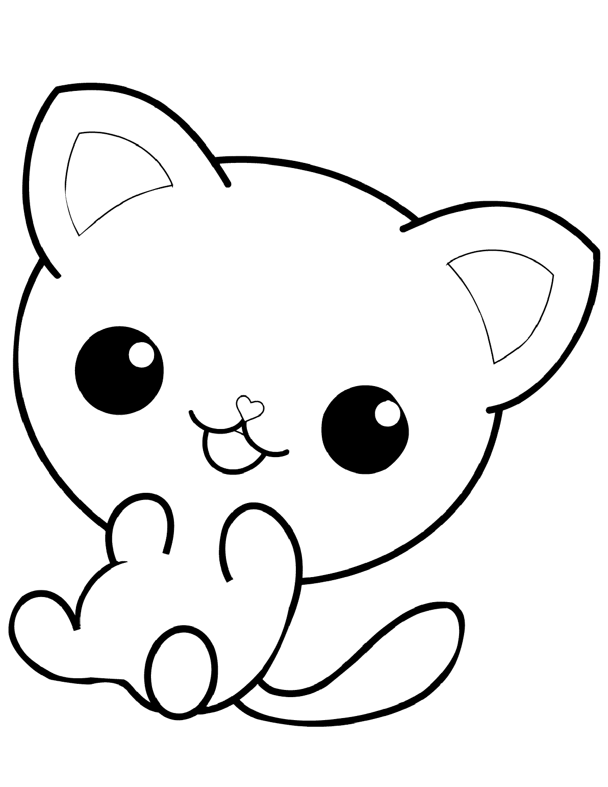 33 Adorable Little Kittens Coloring Pages Printable 31