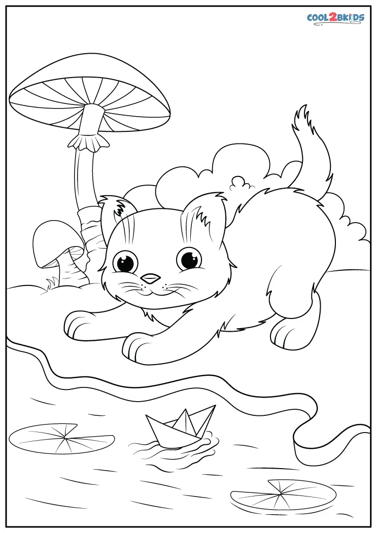 33 Adorable Little Kittens Coloring Pages Printable 34