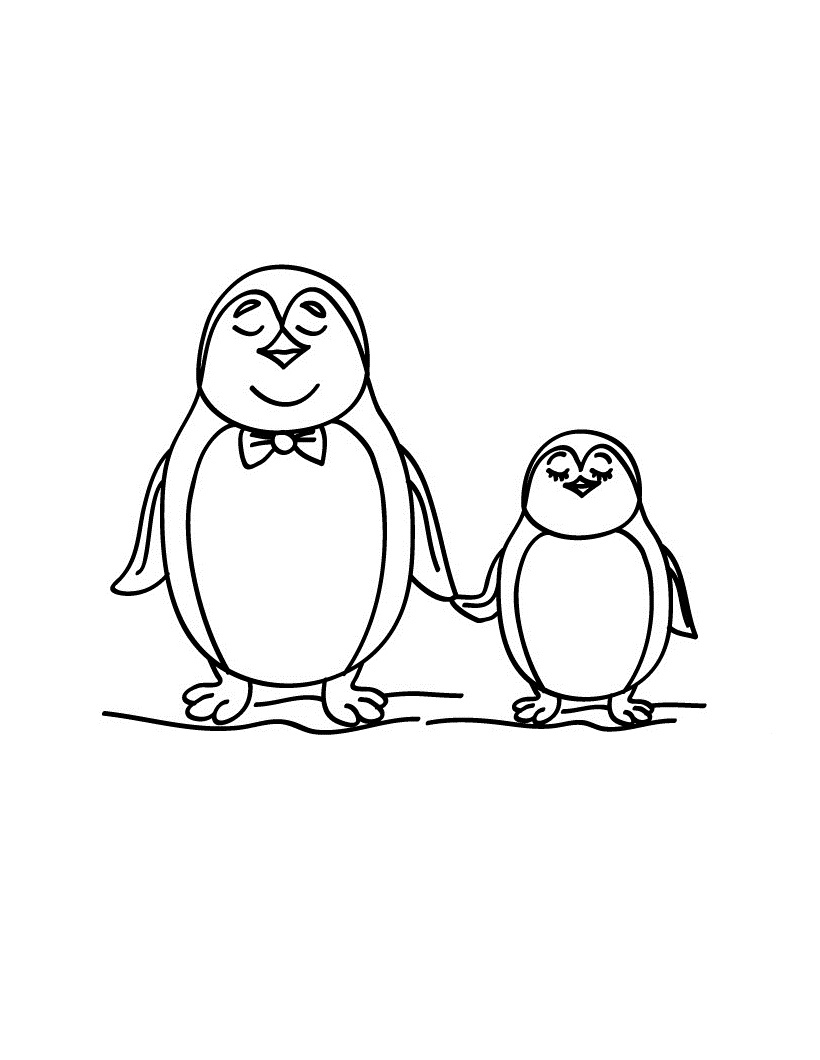 33 Adorable Penguin Coloring Pages Printable 12