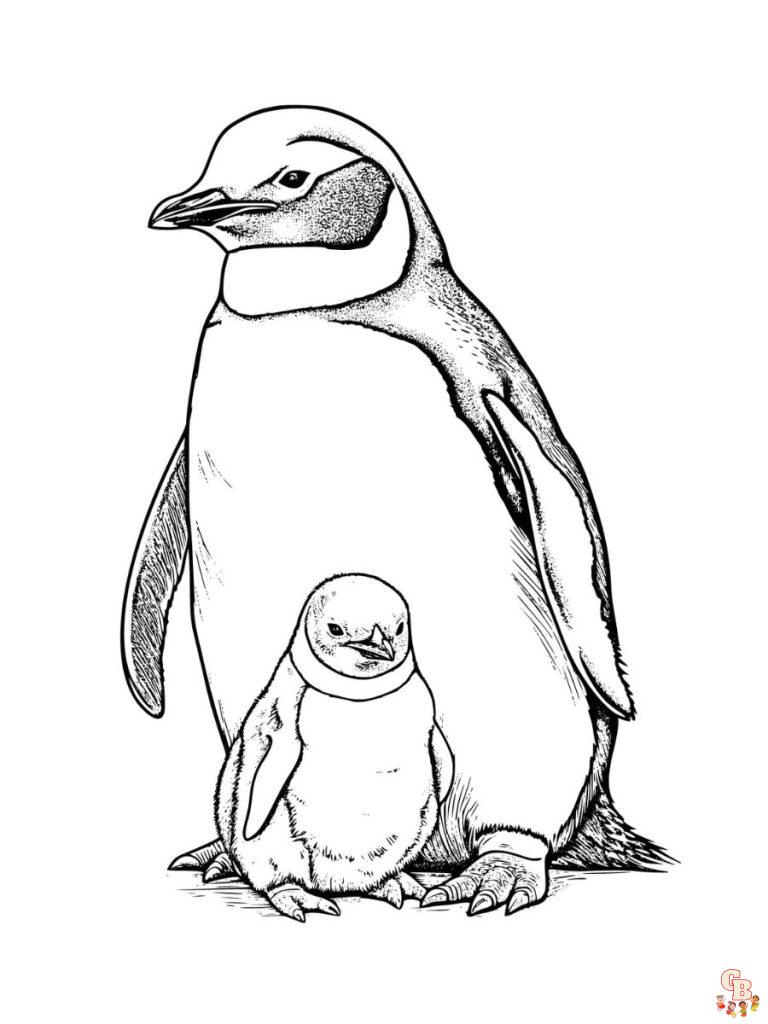 33 Adorable Penguin Coloring Pages Printable 18