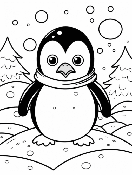 33 Adorable Penguin Coloring Pages Printable 23