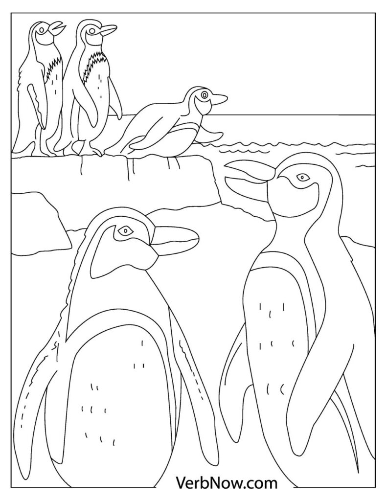 33 Adorable Penguin Coloring Pages Printable 8