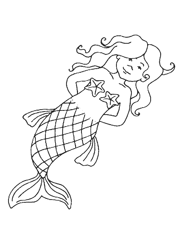 33 Beautiful Mermaid Coloring Pages Printable 19