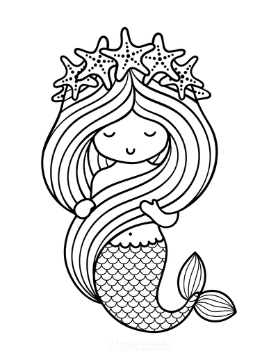 33 Beautiful Mermaid Coloring Pages Printable 32