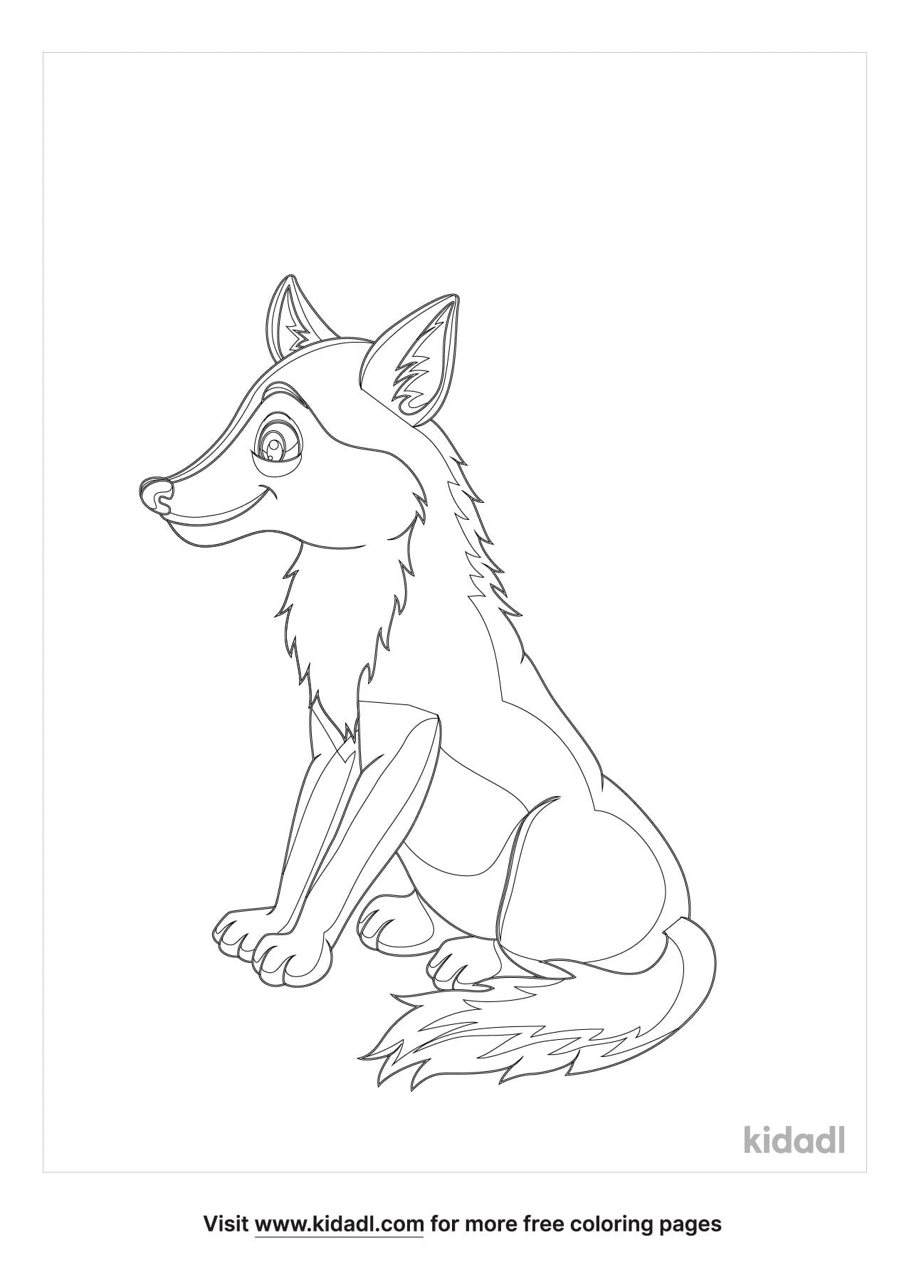 33 Cute Coyote Coloring Pages for Kids Printable 12