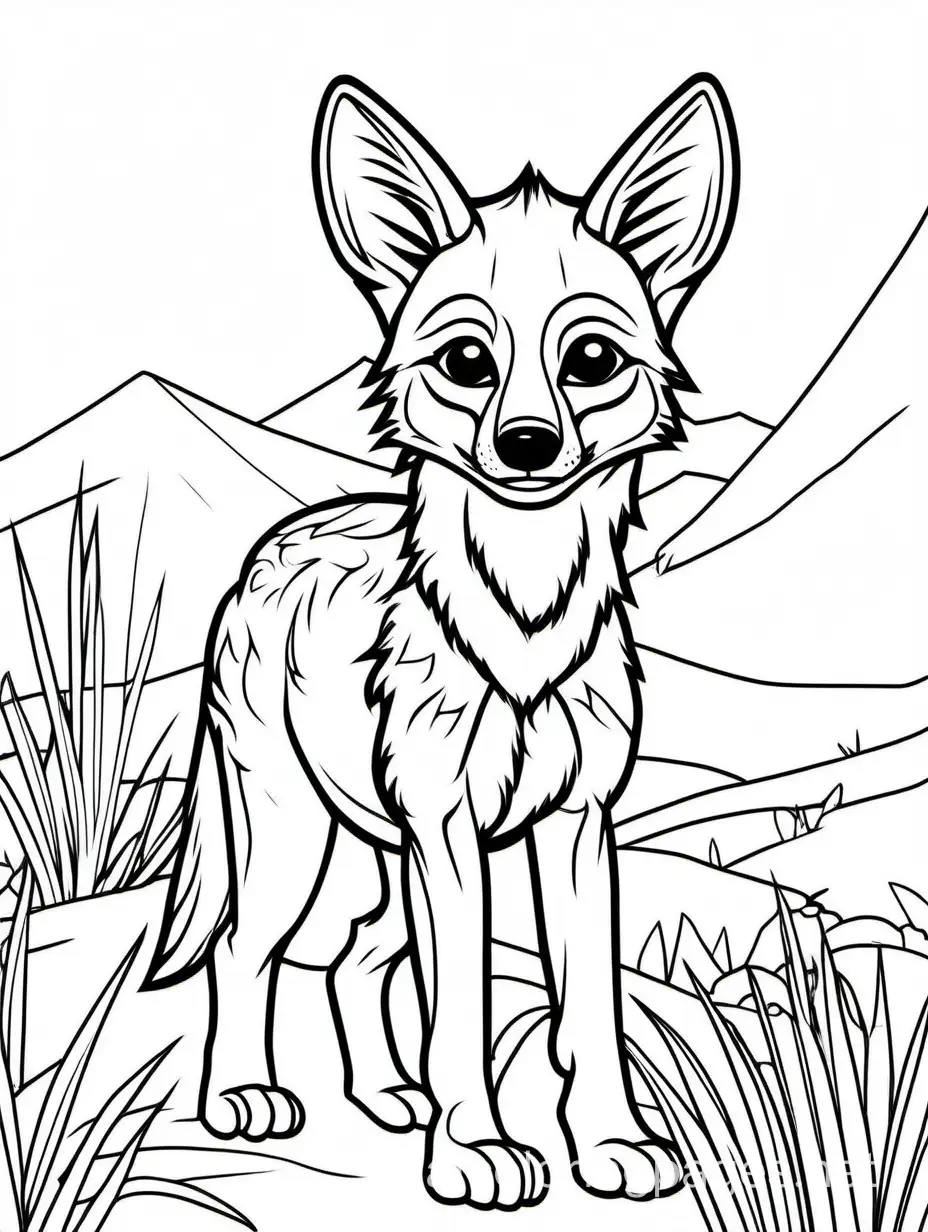 33 Cute Coyote Coloring Pages for Kids Printable 18