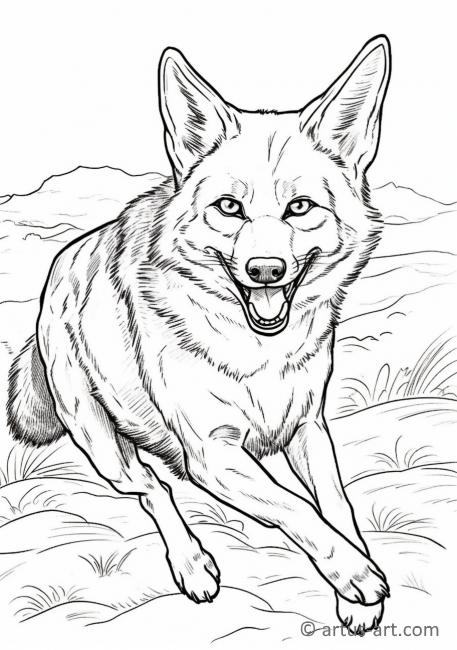 33 Cute Coyote Coloring Pages for Kids Printable 30