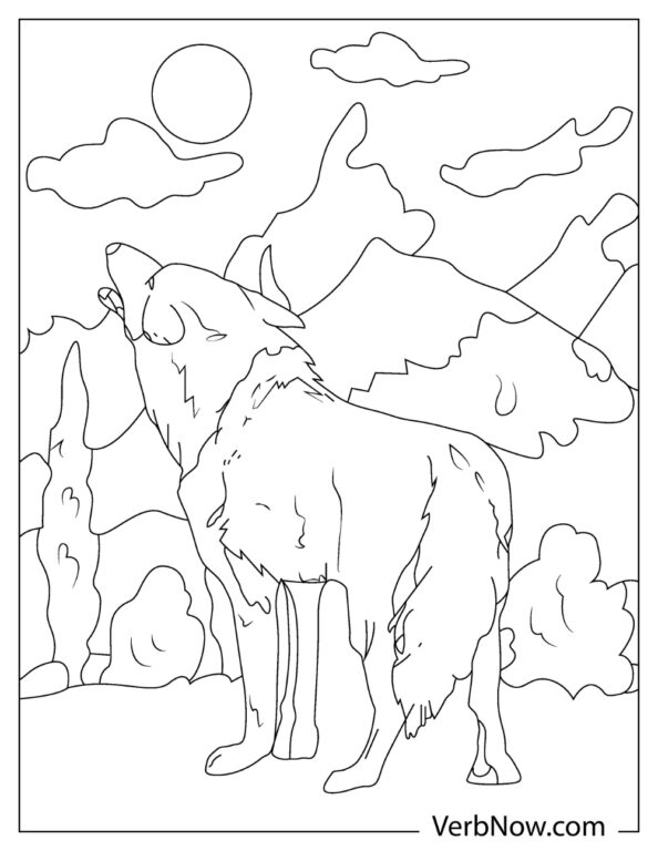 33 Cute Coyote Coloring Pages for Kids Printable 33