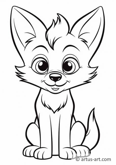 33 Cute Coyote Coloring Pages for Kids Printable 8