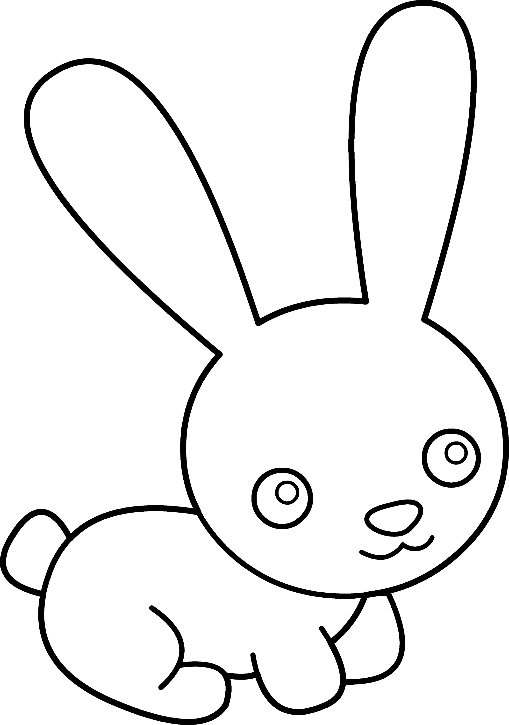 33 Cute Rabbit Coloring Pages Printable 10