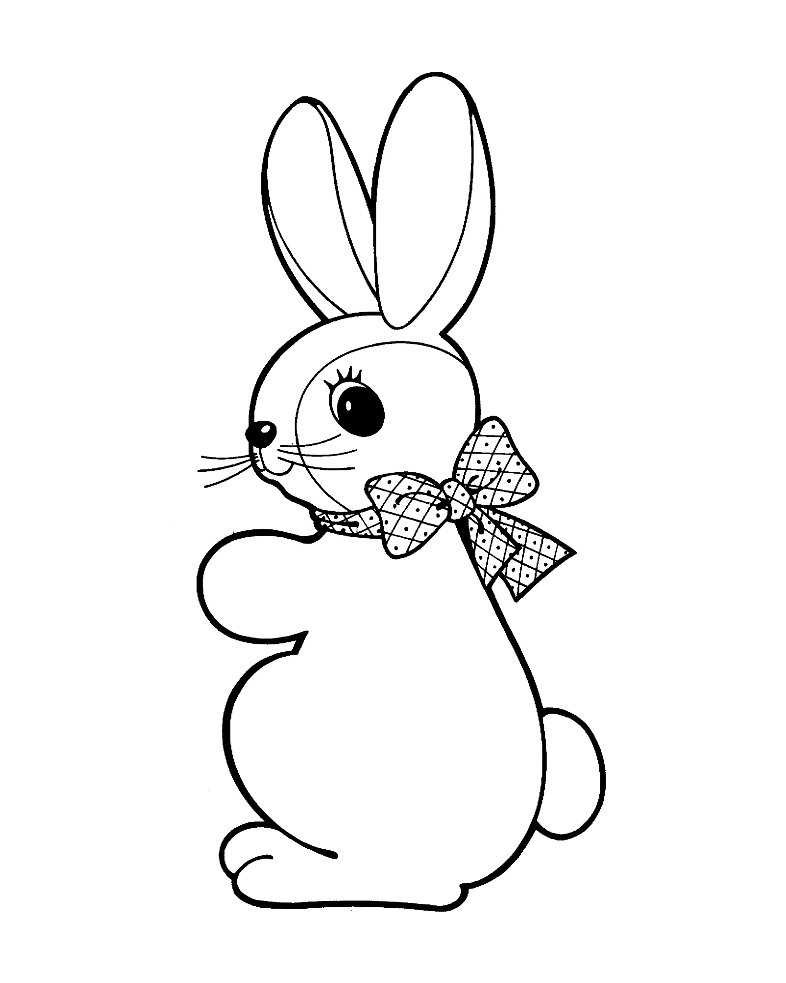 33 Cute Rabbit Coloring Pages Printable 14